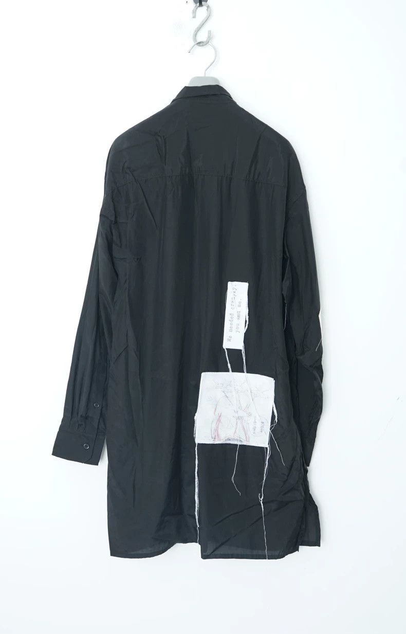 Yohji Yamamoto Yohji Yamamoto Patchwork Black Shirt Size US L / EU 52-54 / 3 - 6 Thumbnail