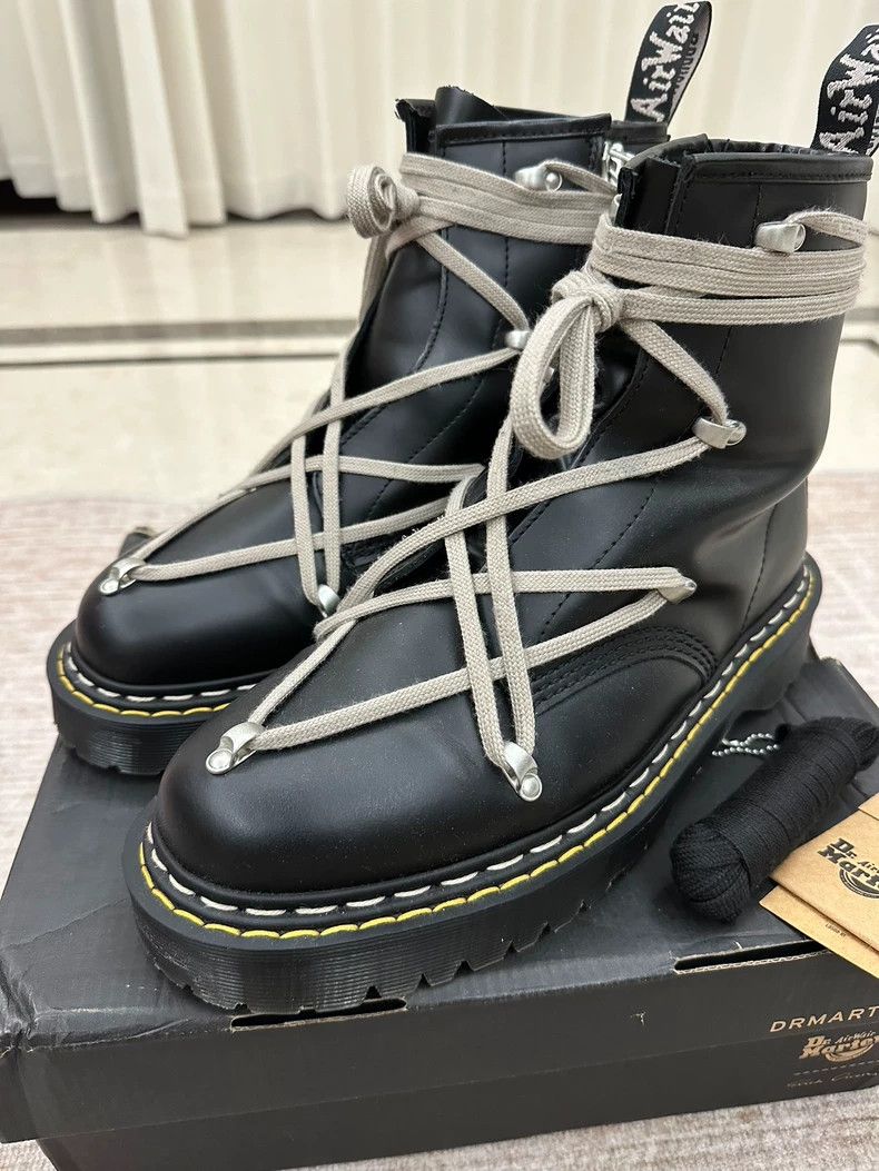 Rick Owens Rick Owens x Dr. Martens Martin Boots-dmc Size US 10 / EU 43 - 2 Thumbnail