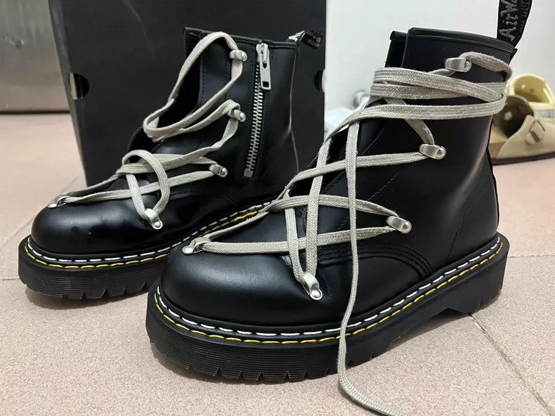 Dr. Martens Dr Martens High-Top Star Lace-Up Boots-dmc Size US 7.5 / EU 40-41 - 2 Thumbnail