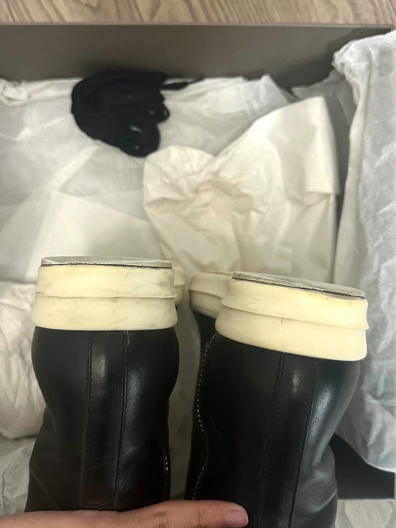 Rick Owens Rick Owens Leather High-Top Sneakers Size 40-dmc Size US 8 / EU 41 - 4 Thumbnail