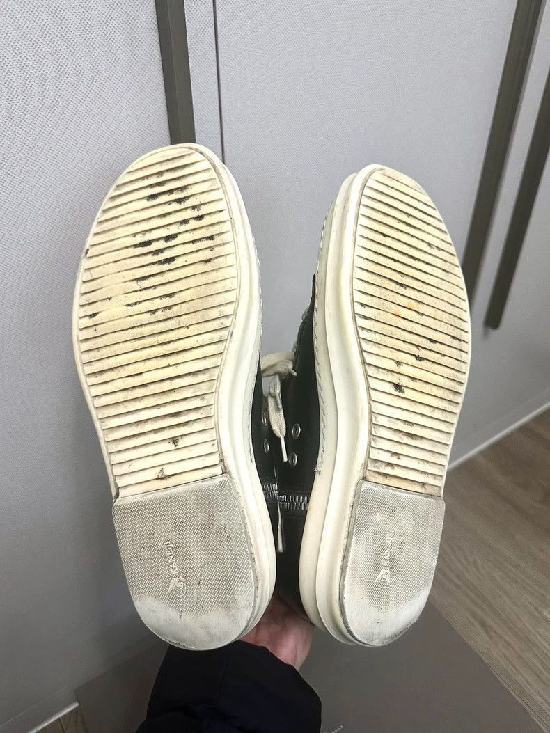 Rick Owens Rick Owens Leather High-Top Sneakers Size 40-dmc Size US 8 / EU 41 - 8 Thumbnail