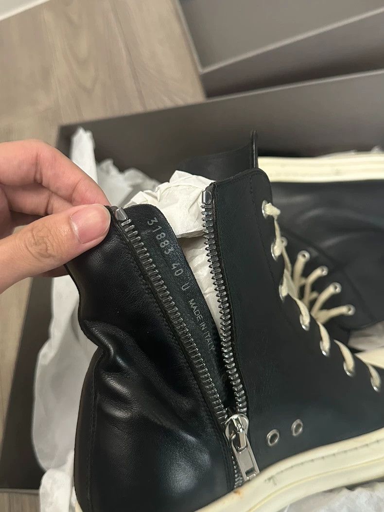 Rick Owens Rick Owens Leather High-Top Sneakers Size 40-dmc Size US 8 / EU 41 - 5 Thumbnail