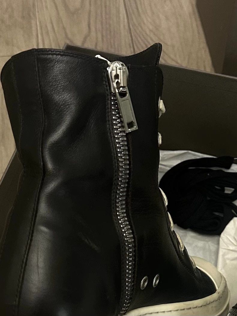 Rick Owens Rick Owens Leather High-Top Sneakers Size 40-dmc Size US 8 / EU 41 - 7 Thumbnail