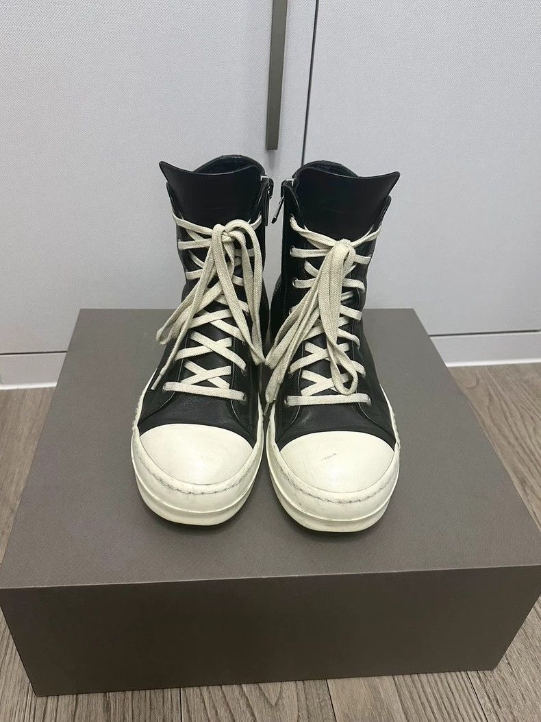 Rick Owens Rick Owens Leather High-Top Sneakers Size 40-dmc Size US 8 / EU 41 - 6 Thumbnail