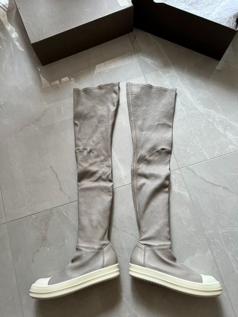 Rick Owens Rick Owens Gray Over-the-Knee Boots-dmc Size US 7.5 / EU 40-41 - 2 Thumbnail