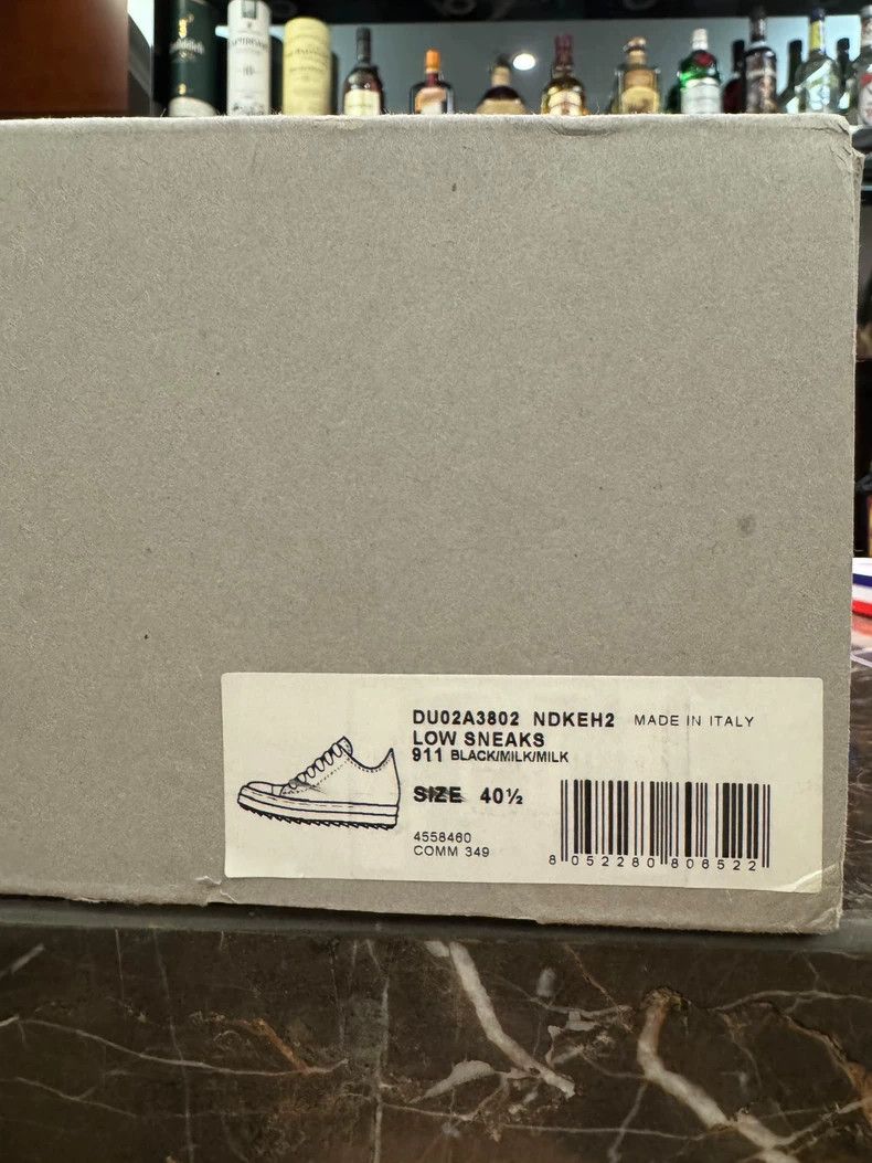 Rick Owens Rick Owens DRKSHDW Canvas Sneakers Black and White-dmc Size US 7.5 / EU 40-41 - 7 Thumbnail