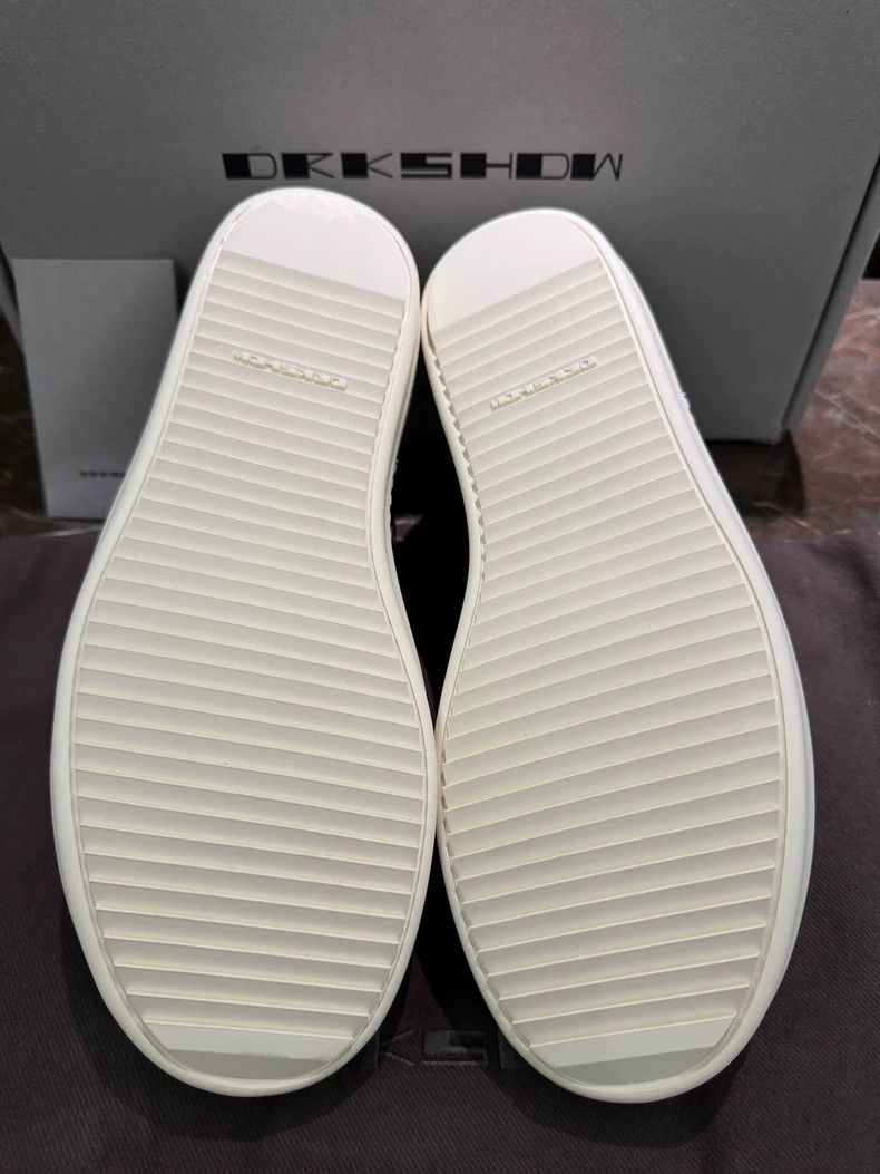 Rick Owens Rick Owens DRKSHDW Canvas Sneakers Black and White-dmc Size US 7.5 / EU 40-41 - 4 Thumbnail