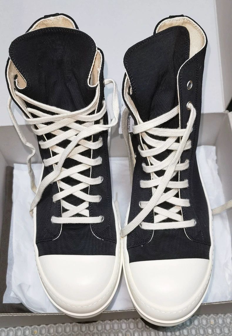 Rick Owens RICK OWENS DRKSHDW High Top Canvas Sneakers-dmc Size US 9 / EU 42 - 2 Thumbnail