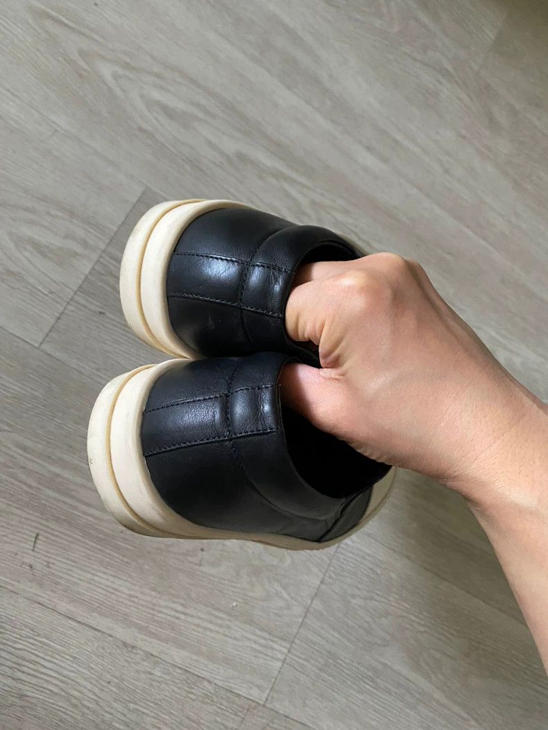 Rick Owens Rick Owens Black Leather Slip-On Shoes-dmc Size US 7 / EU 40 - 2 Thumbnail