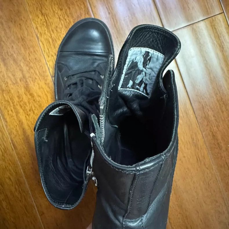 Rick Owens Rick Owens Black High Top Sneakers-dmc Size US 10.5 / EU 43-44 - 4 Thumbnail