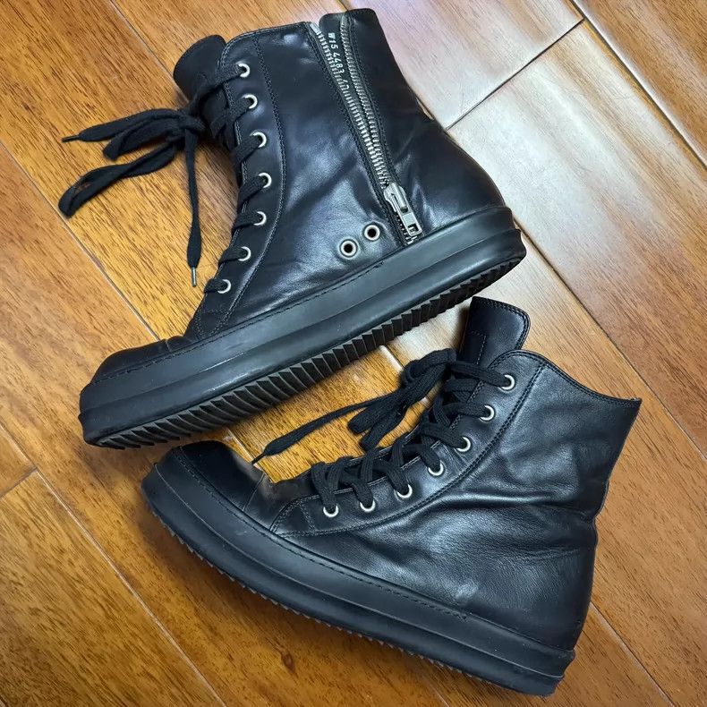 Rick Owens Rick Owens Black High Top Sneakers-dmc Size US 10.5 / EU 43-44 - 2 Thumbnail