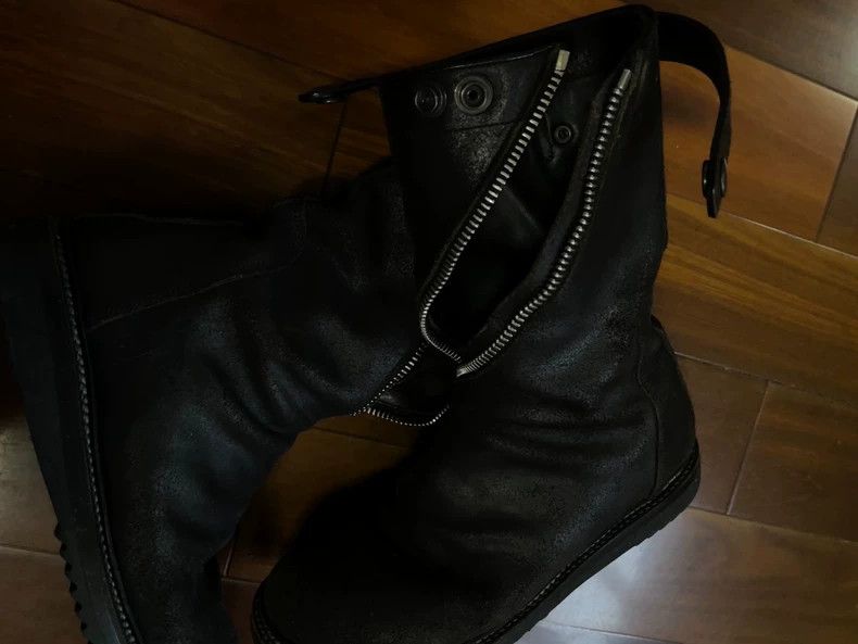 Rick Owens Rick Owens Armi Boots Suede High Top Black-dmc Size US 5 / EU 37 - 2 Thumbnail