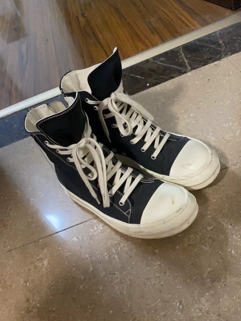 Rick Owens RICK OWENS High Top Sneakers with Fringe-dmc Size US 7 / EU 40 - 2 Thumbnail