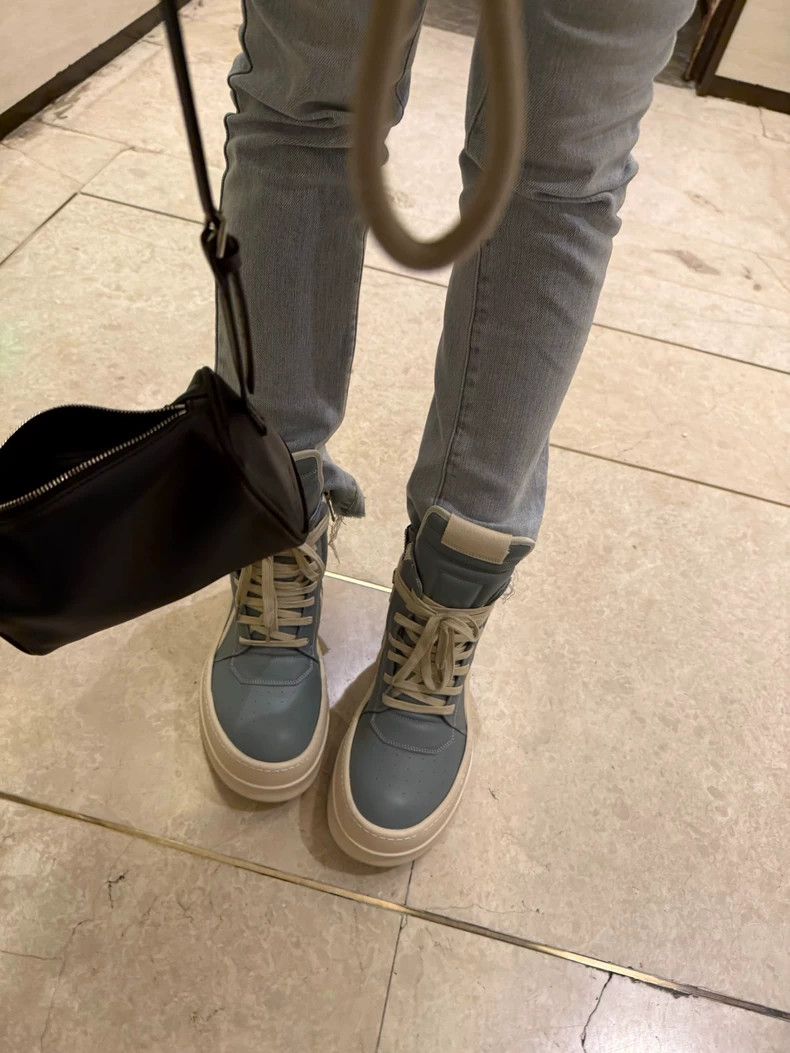 Rick Owens Rick Owens High-Top Sneakers in Blue-dmc Size US 6 / EU 39 - 9 Thumbnail