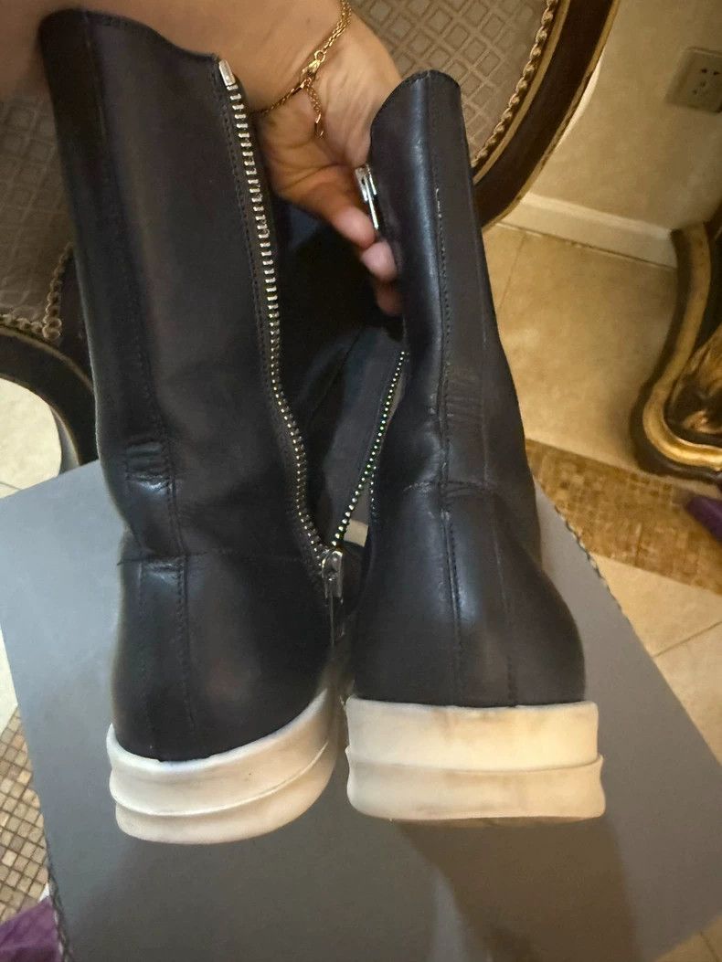 Rick Owens Leather Mid-Calf Boots Size 36-dmc
