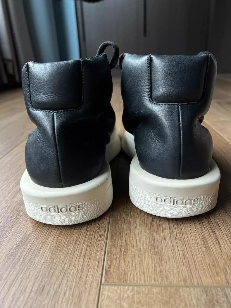 Rick Owens Rick Owens X adidas Black Leather Sneakers-dmc Size US 10.5 / EU 43-44 - 7 Thumbnail