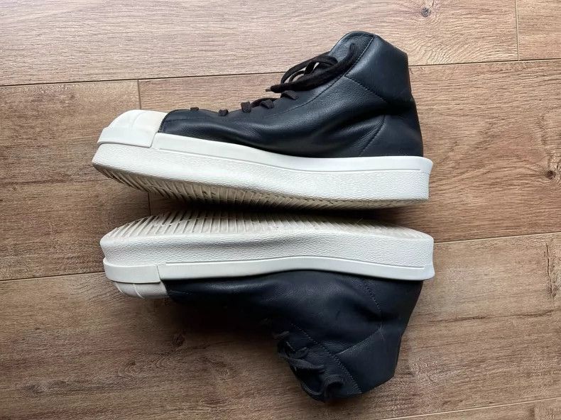 Rick Owens Rick Owens X adidas Black Leather Sneakers-dmc Size US 10.5 / EU 43-44 - 4 Thumbnail