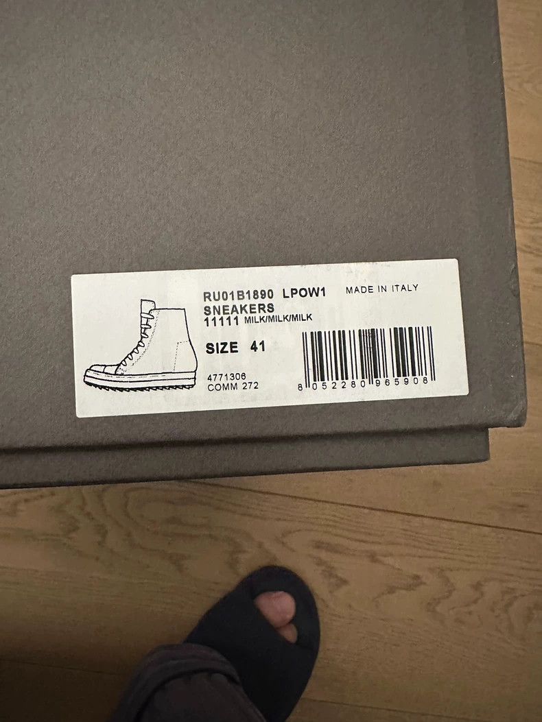 Rick Owens Rick Owens High Top Sneakers with Grey Laces-dmc Size US 10.5 / EU 43-44 - 6 Thumbnail