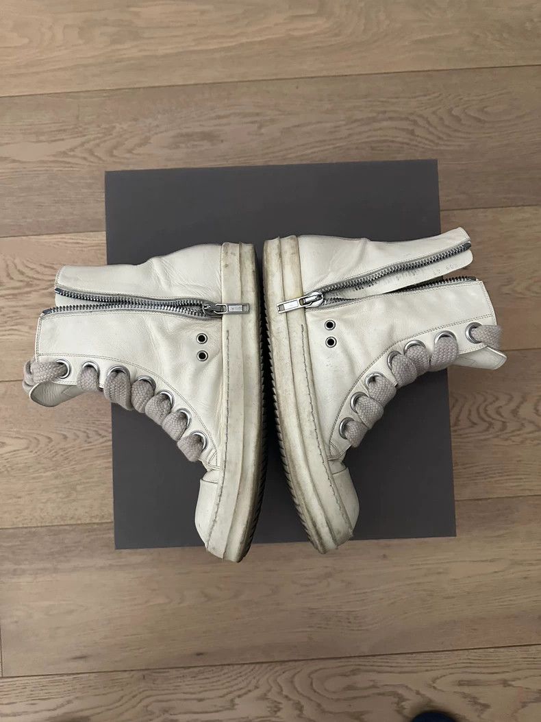 Rick Owens Rick Owens High Top Sneakers with Grey Laces-dmc Size US 10.5 / EU 43-44 - 4 Thumbnail
