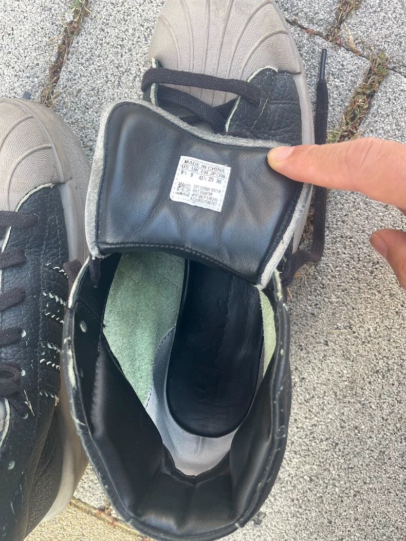Rick Owens Rick Owens X Adidas Black Leather Sneakers-dmc Size US 10.5 / EU 43-44 - 6 Thumbnail