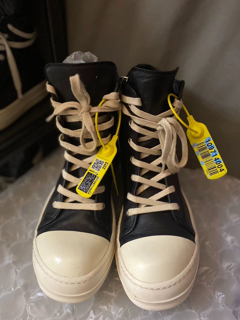 Rick Owens Rick Owens High-Top Leather Sneakers Size 39.5-dmc Size US 8.5 / EU 41-42 - 2 Thumbnail