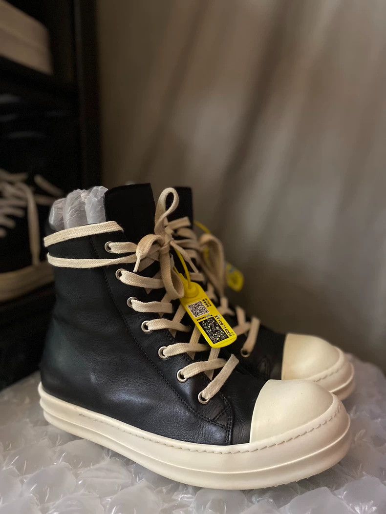 Rick Owens Rick Owens High-Top Leather Sneakers Size 39.5-dmc Size US 8.5 / EU 41-42 - 3 Thumbnail