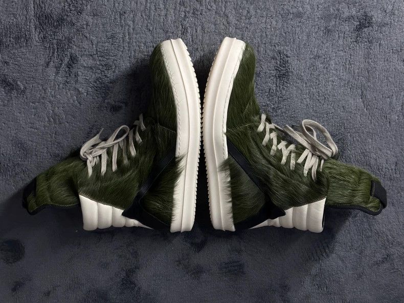 Rick Owens Rick Owens Green Fur Sneakers Size 41-dmc Size US 8 / EU 41 - 3 Thumbnail