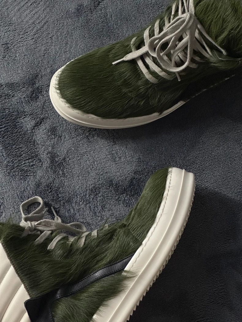 Rick Owens Rick Owens Green Fur Sneakers Size 41-dmc Size US 8 / EU 41 - 4 Thumbnail