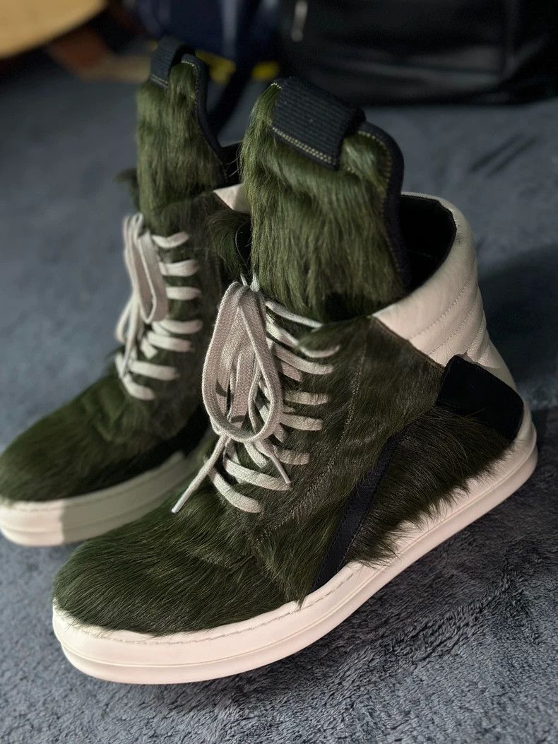 Rick Owens Rick Owens Green Fur Sneakers Size 41-dmc Size US 8 / EU 41 - 6 Thumbnail