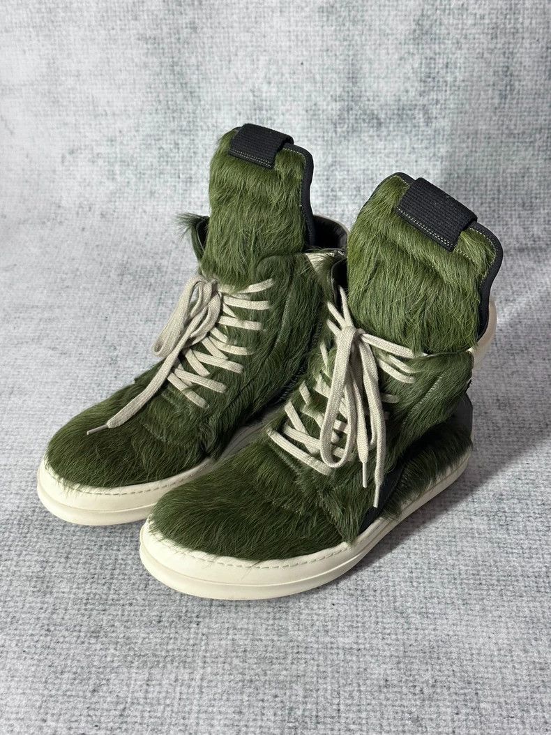 Rick Owens Rick Owens Green Fur Sneakers Size 41-dmc Size US 8 / EU 41 - 2 Thumbnail