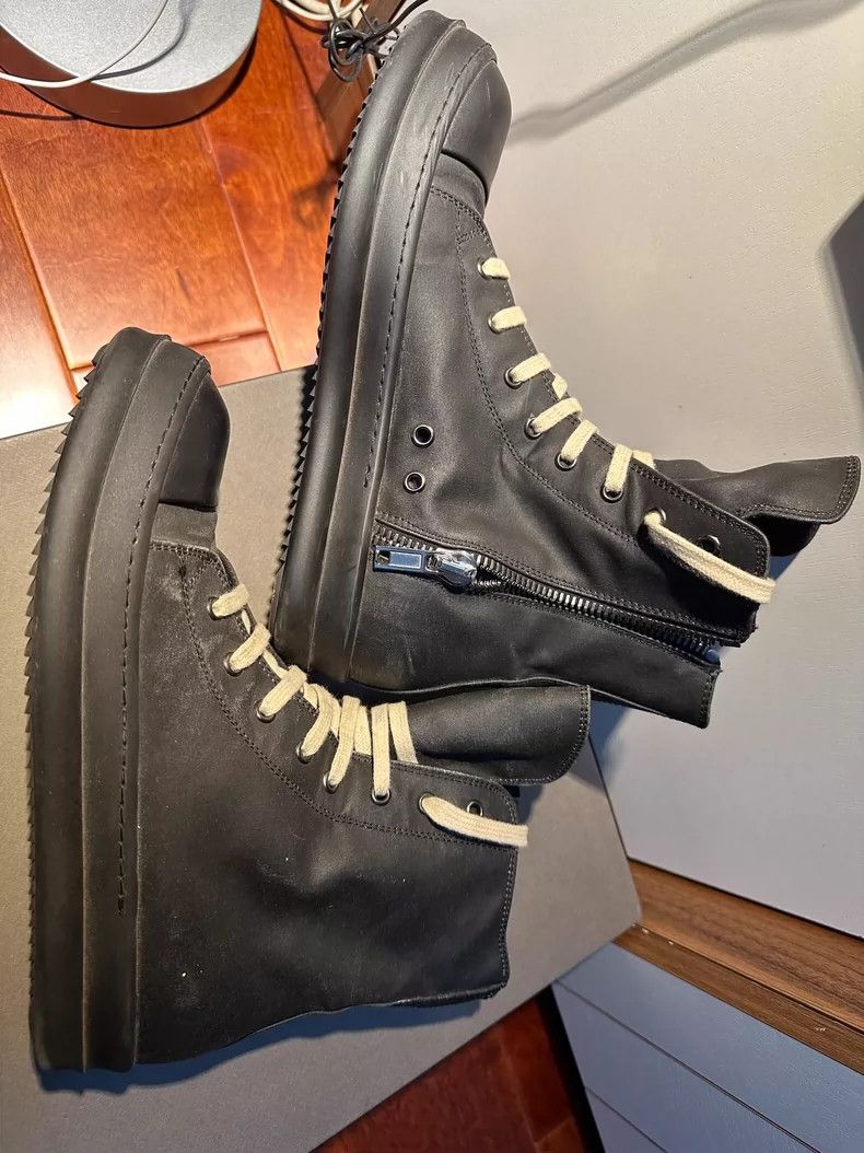 Rick Owens RICK OWENS DRKSHDW Black High-Top Sneakers-dmc Size US 8.5 / EU 41-42 - 3 Thumbnail