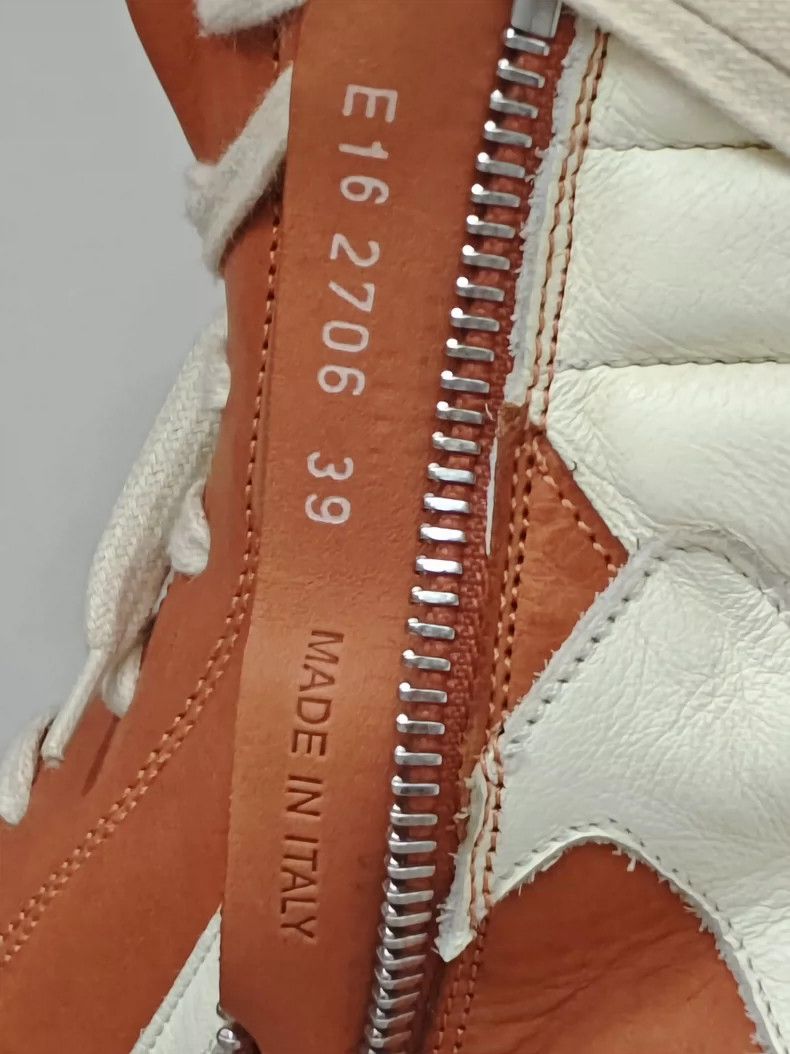 Rick Owens Rick Owens Geobasket Leather Sneaker in Orange-dmc Size US 7.5 / EU 40-41 - 9 Thumbnail