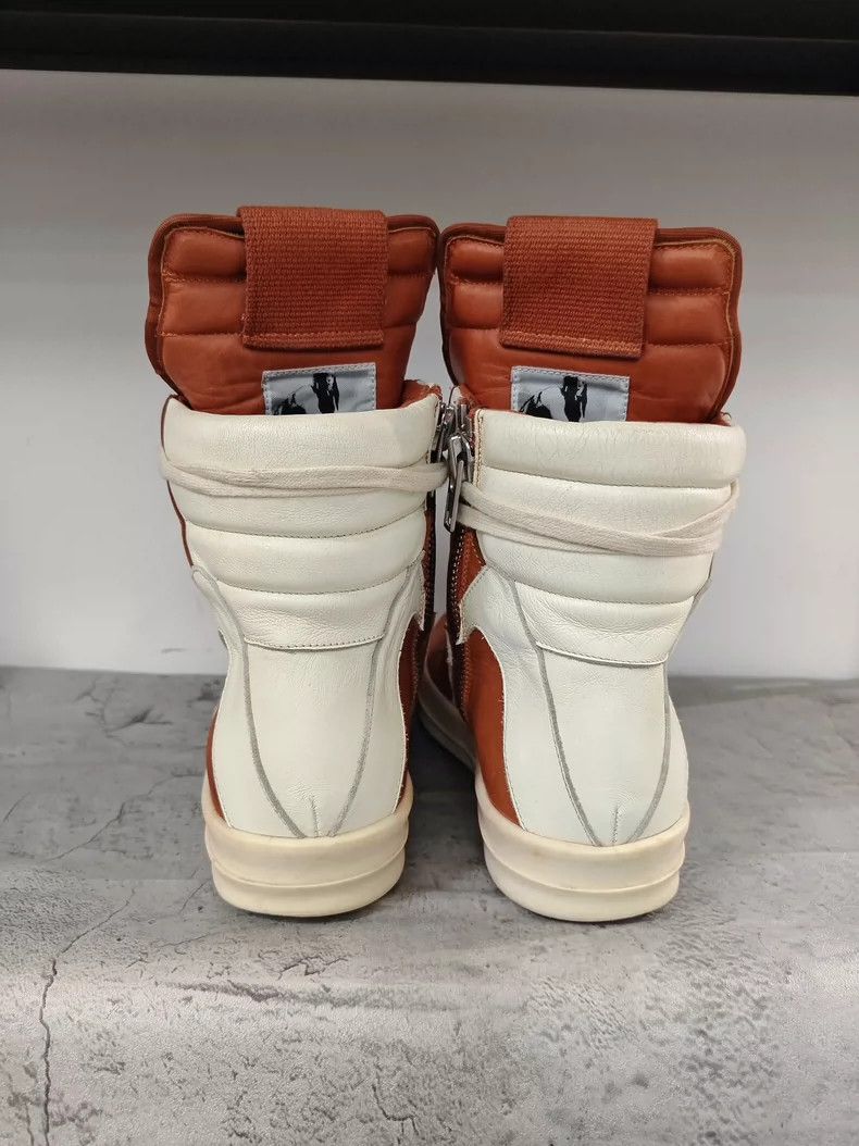 Rick Owens Rick Owens Geobasket Leather Sneaker in Orange-dmc Size US 7.5 / EU 40-41 - 7 Thumbnail