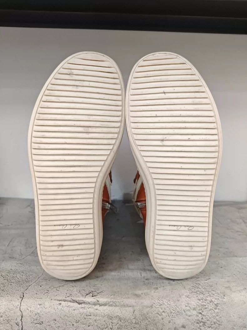 Rick Owens Rick Owens Geobasket Leather Sneaker in Orange-dmc Size US 7.5 / EU 40-41 - 8 Thumbnail