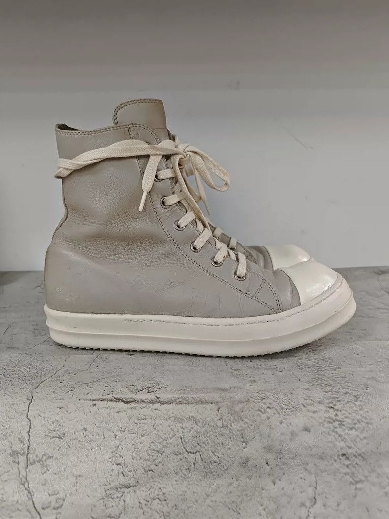 Rick Owens Rick Owens Gray High Top Leather Sneakers-dmc Size US 7.5 / EU 40-41 - 4 Thumbnail