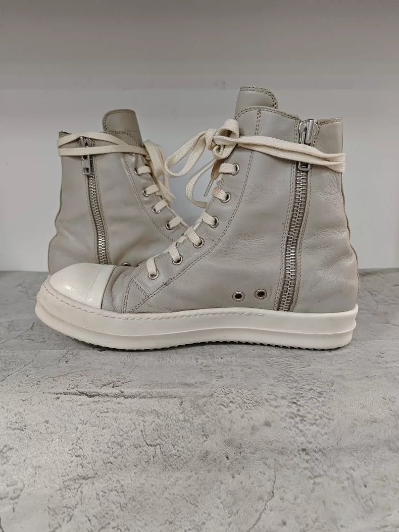 Rick Owens Rick Owens Gray High Top Leather Sneakers-dmc Size US 7.5 / EU 40-41 - 5 Thumbnail