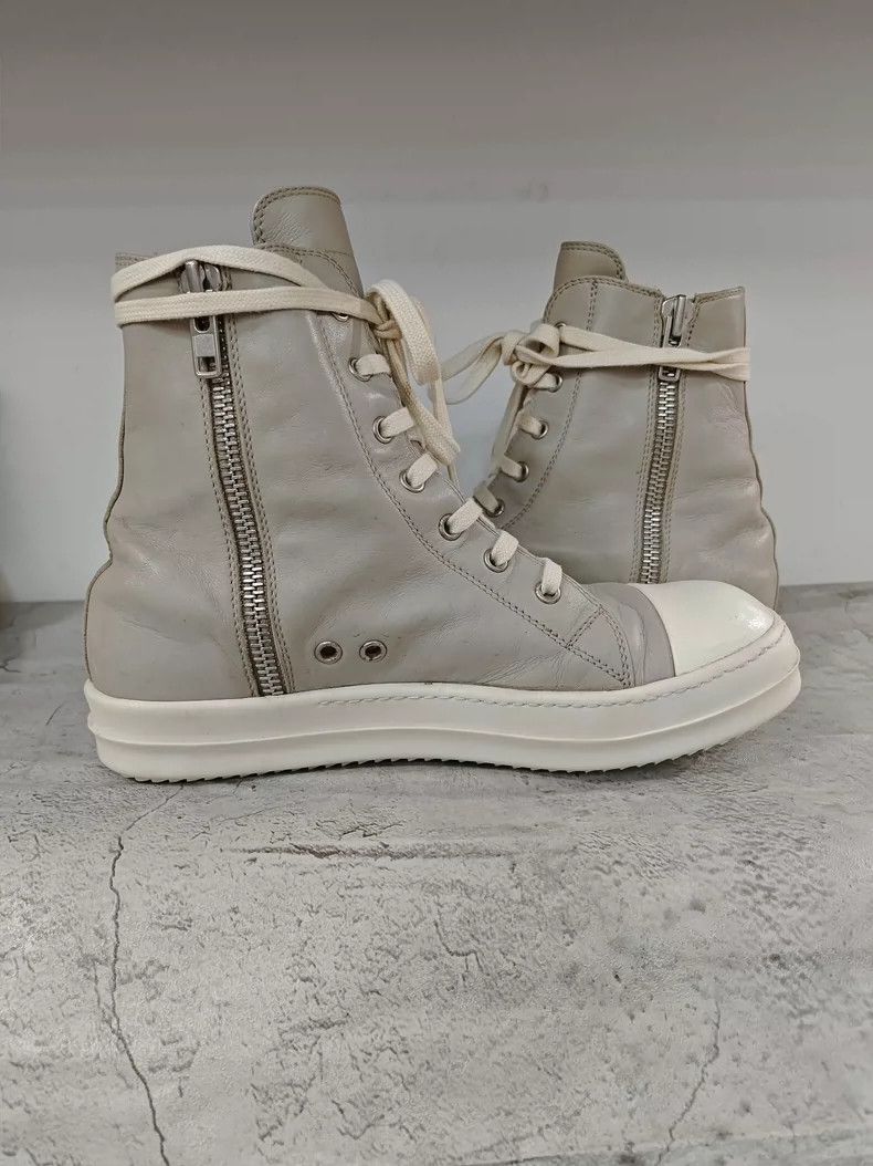 Rick Owens Rick Owens Gray High Top Leather Sneakers-dmc Size US 7.5 / EU 40-41 - 6 Thumbnail
