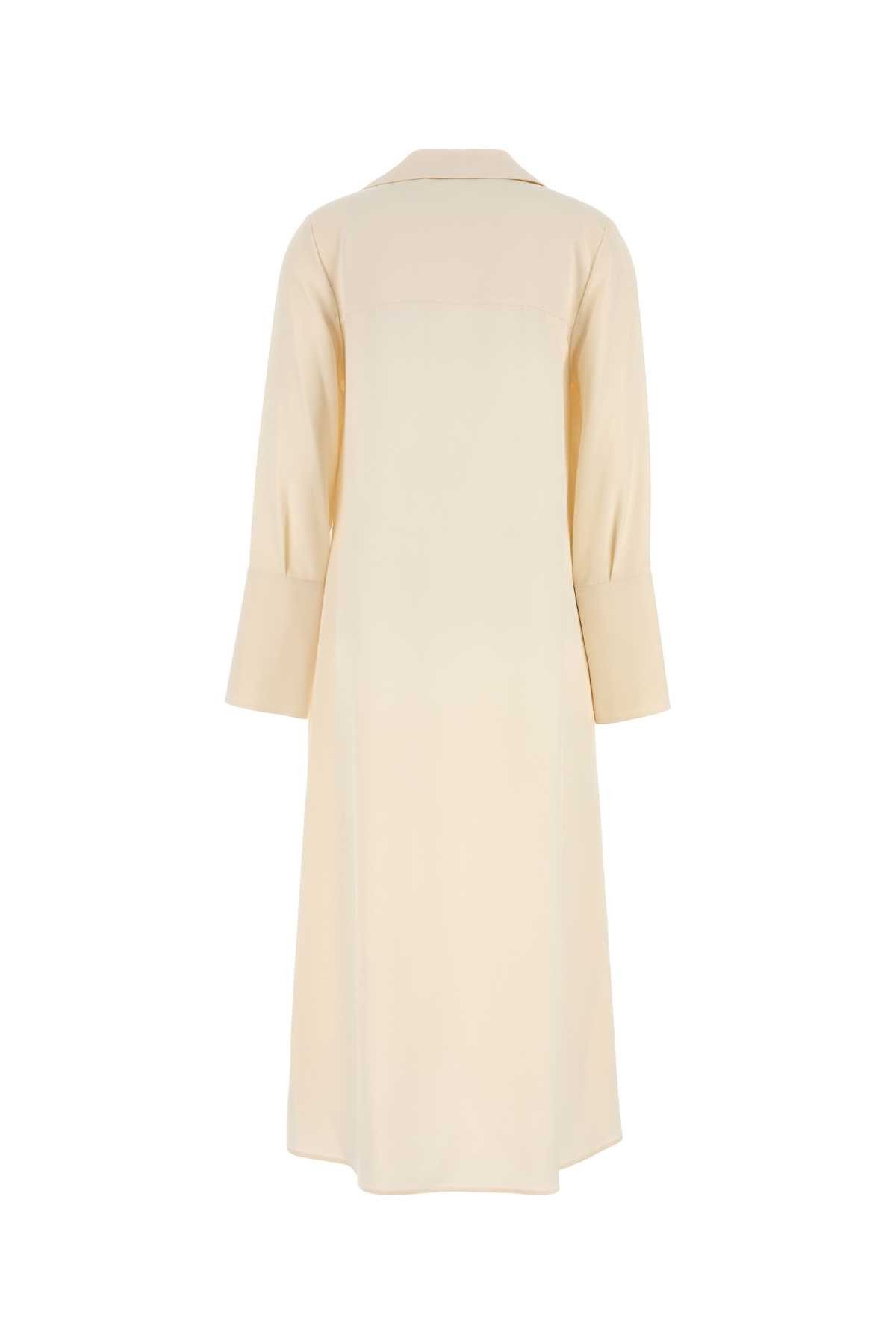 Max Mara Cream Stretch Silk Ossola Dress Size XS / US 0-2 / IT 36-38 - 2 Thumbnail