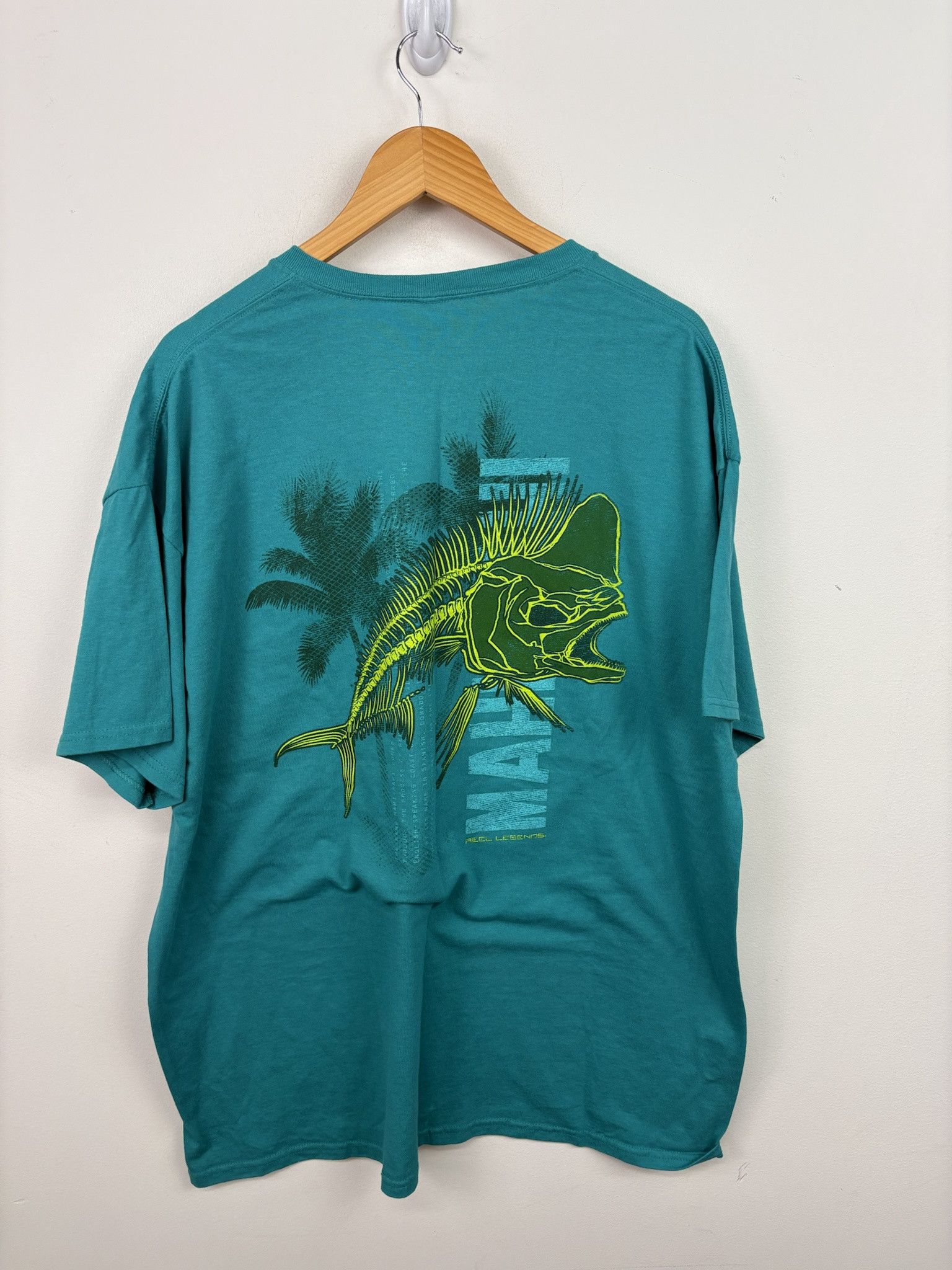 Vintage Y2K Nature Fishing Reel Legends Tee Shirt Size US XXL / EU 58 / 5 - 2 Thumbnail