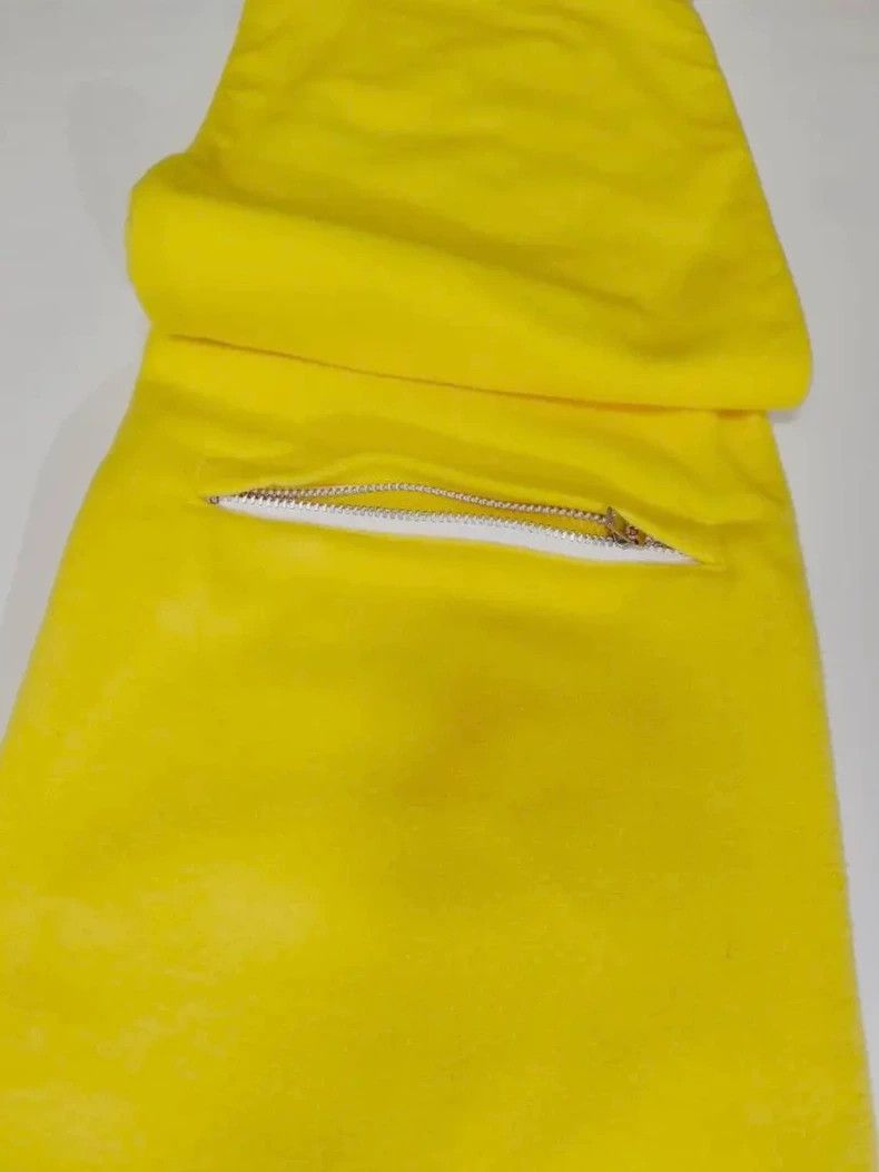Moncler Genius Bright Yellow Scarf with Zipper Pocket Size ONE SIZE - 5 Thumbnail