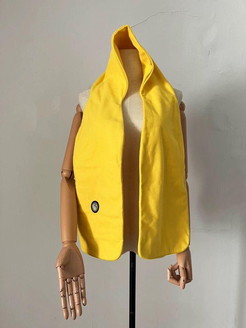 Moncler Genius Bright Yellow Scarf with Zipper Pocket Size ONE SIZE - 4 Thumbnail