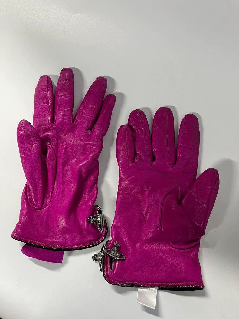 Vivienne Westwood Vivienne Westwood Pink Saturn Gloves Size ONE SIZE - 5 Thumbnail