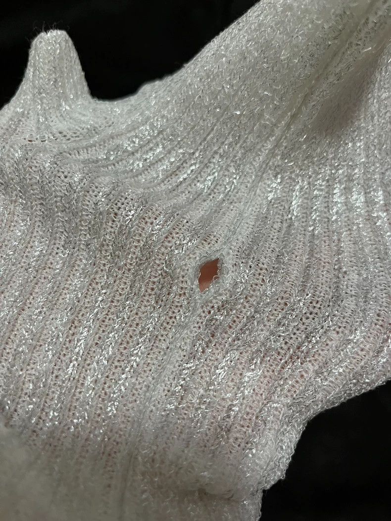 Julius Julius White Fingerless Gloves Accessory Size ONE SIZE - 5 Thumbnail