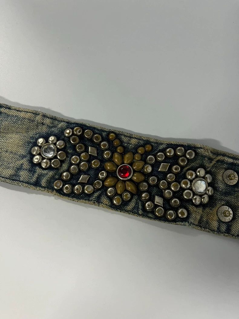 Kapital Kapital Studded Denim Butterfly Cuff Bracelet Size ONE SIZE - 2 Thumbnail