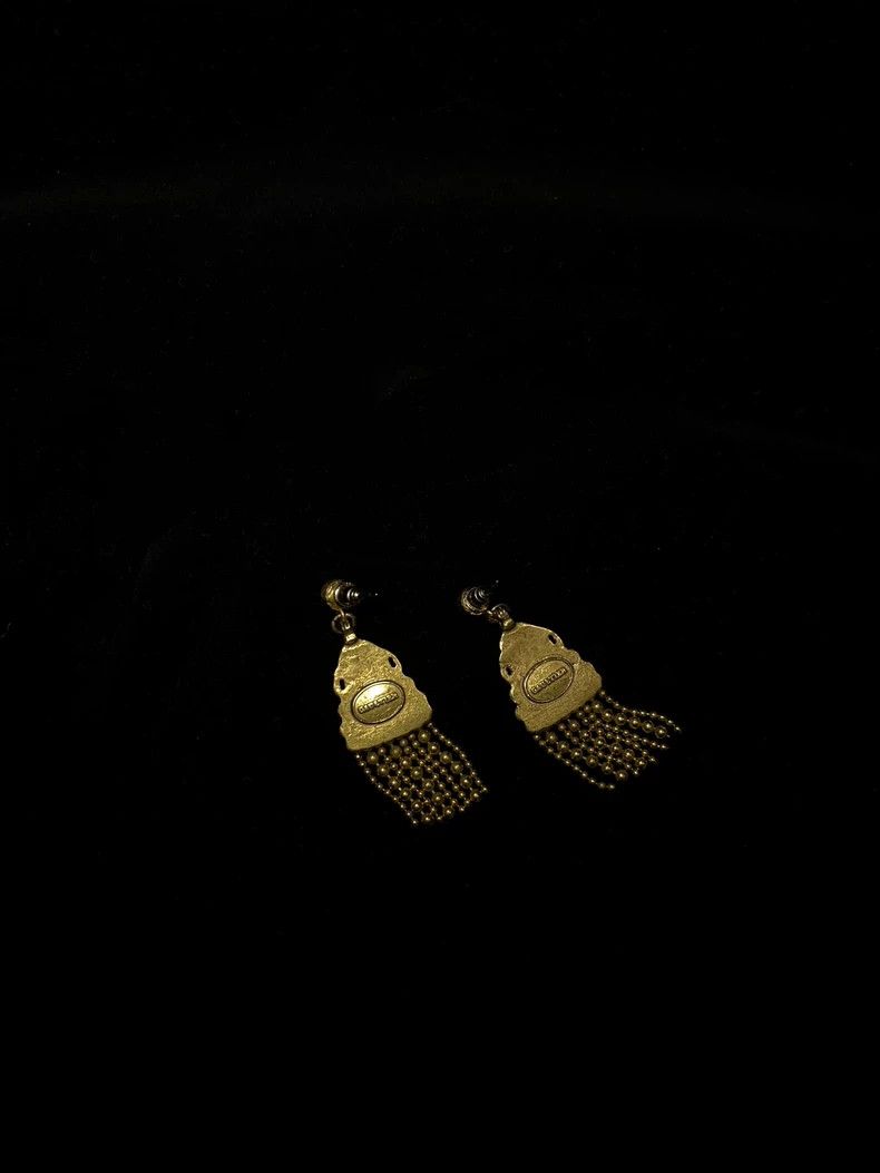 Jean Paul Gaultier Jean Paul Gaultier Gem Tassel Earrings Size ONE SIZE - 2 Thumbnail