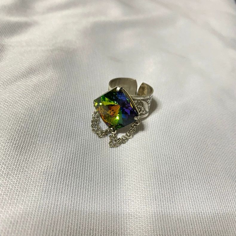 Jean Paul Gaultier Jean Paul Gaultier Decorative Gem Chain Ring Size ONE SIZE - 4 Thumbnail