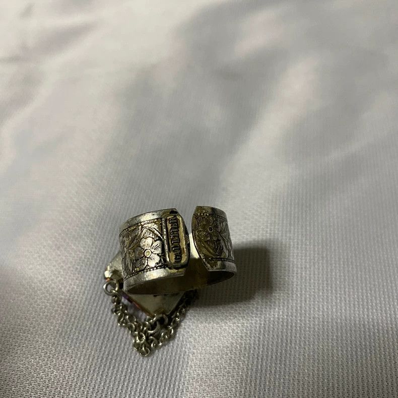 Jean Paul Gaultier Jean Paul Gaultier Decorative Gem Chain Ring Size ONE SIZE - 3 Thumbnail