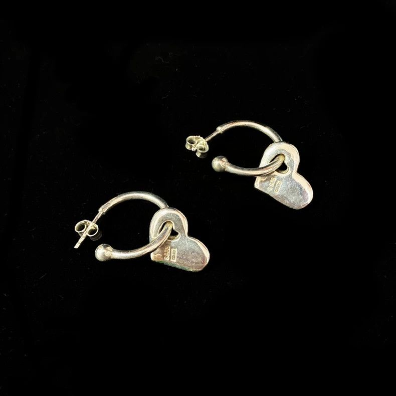 Kenzo Kenzo Silver Heart Earrings Vintage Size ONE SIZE - 3 Thumbnail