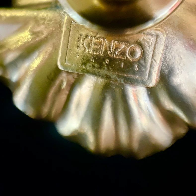 Kenzo Kenzo Vintage Flower Earrings Clip-On Pins Size ONE SIZE - 3 Thumbnail