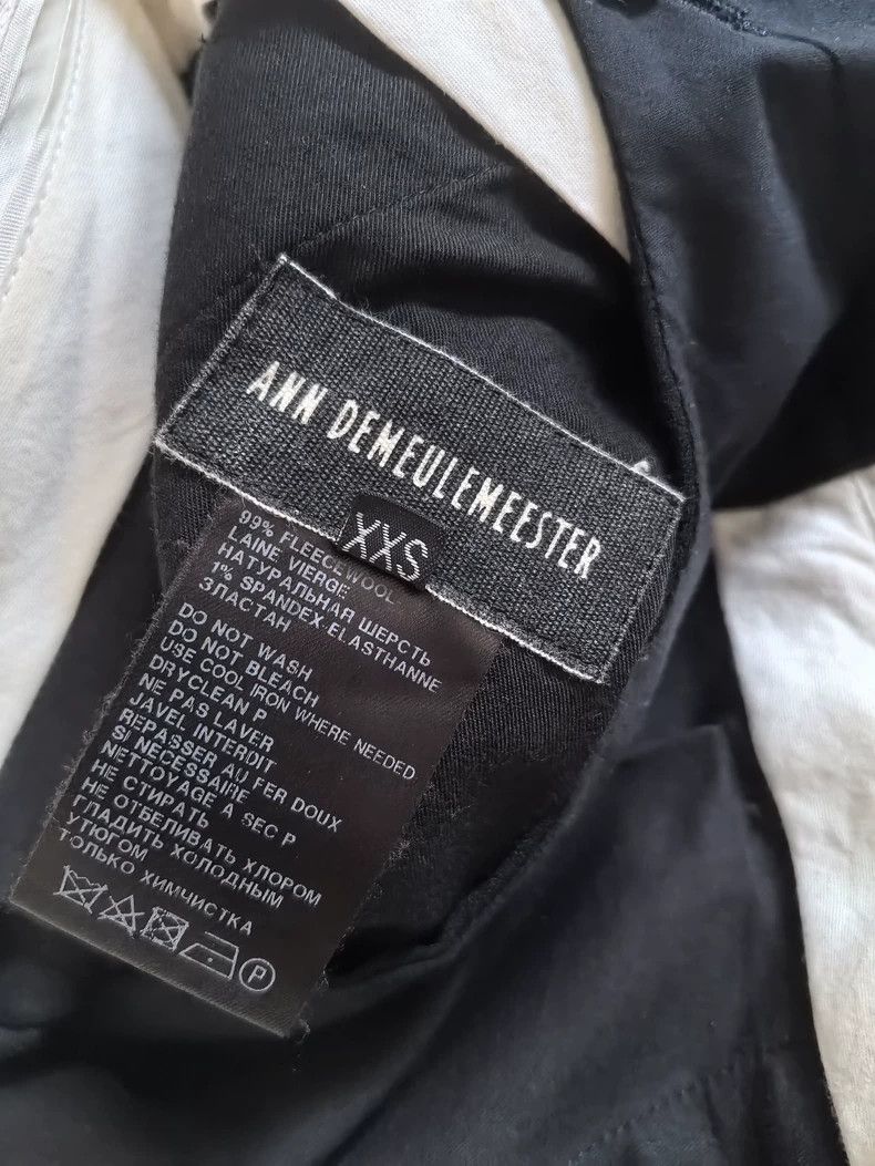 Ann Demeulemeester Ann Demeulemeester Wool Tapered Pants XXS Size US 26 / EU 42 - 3 Thumbnail